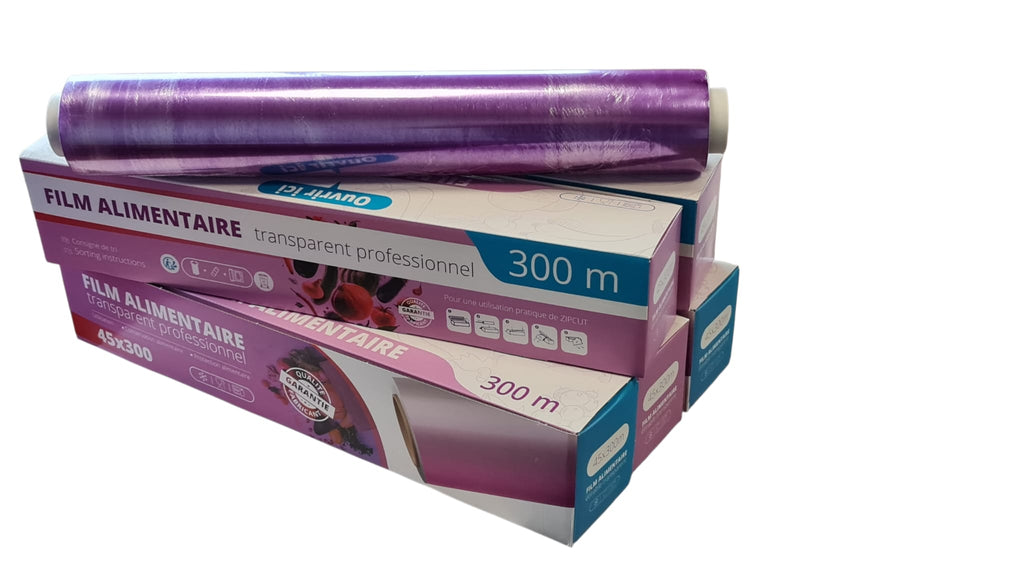 FILM ALIMENTAIRE PROFESSIONNEL 45cm * 300Mètres